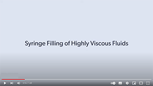 Syringe Filling of Highly Viscous Fluids